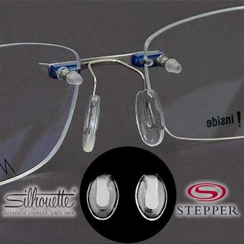 Stepper Titanium Ve Silhouette Gözlük Burunluk Plaket Ped / 2 Çift Stepper Titanium Ve Silhouette Gözlük Burunluk Plaket Ped / 2 Çift