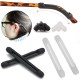 Non-Slip Silicone Glasses Handle Tip Protection Apparatus