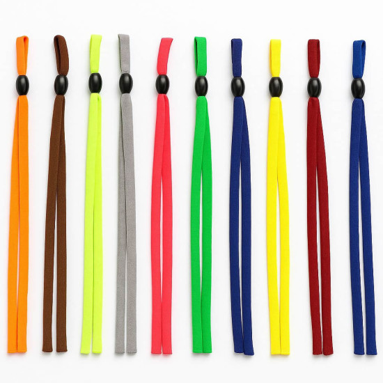 Kalın Renkli Sporcu Gözlük İpi / 10 Adet