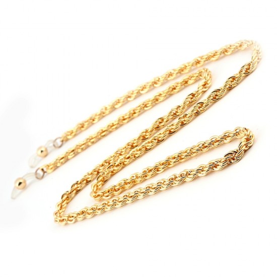 Golden Glasses Chain Strap Model 007