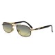 Vintage Turkish Handmade Gold Plated Unisex Style Sunglasses / Black & Yellow Lens