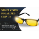Sabit Mandal Antifar Sarı Renk Polarize Gece Görüş Gözlük Klipsi